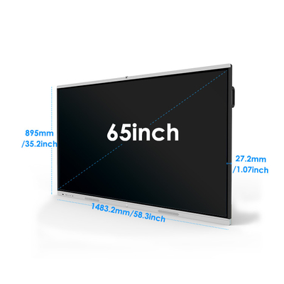 Multifunctional Digital Touch Screen Whiteboard 65 Inch For Classroom