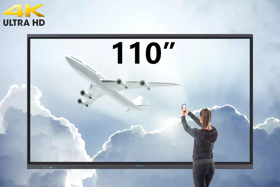 110inch 4Kの表示スマートなフラット パネルのタッチ画面相互板